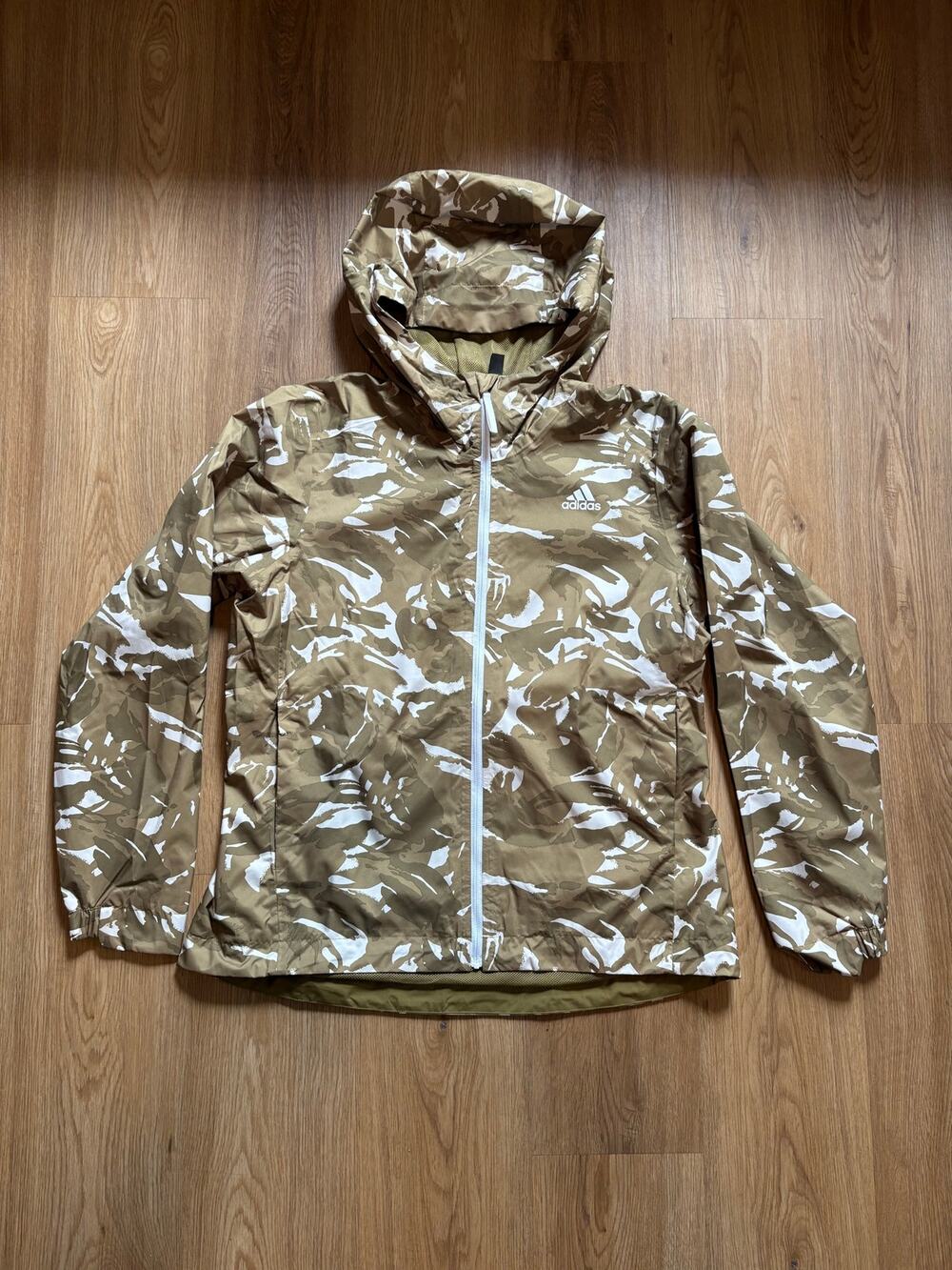 Adidas Women’s Basic All-Over Camo Print Rain Jacket New with Tags Size Large
